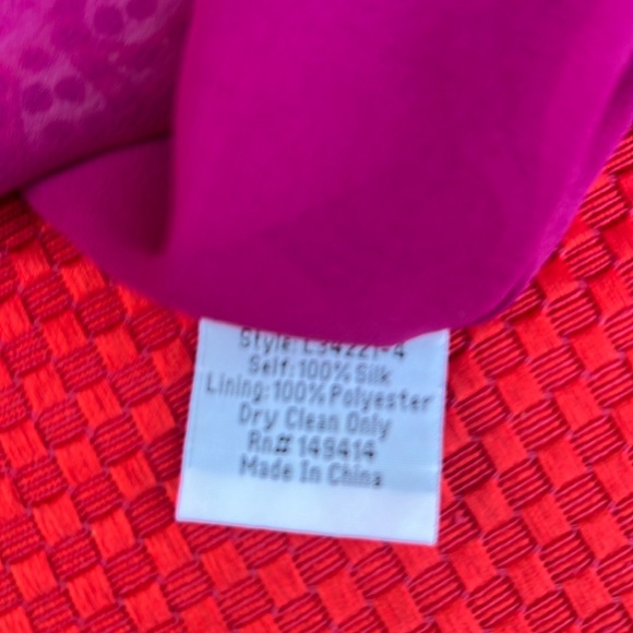 🌺 Johnny Was Pink Floral Silk Dress 🌺 - Picture 14 of 15